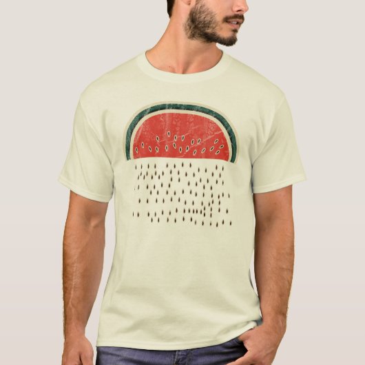 Wassermelone, die Samen regnet T-Shirt (Vorderseite)