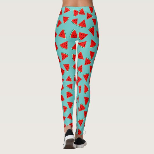 Wassermelone Dreiecke Leggings (Rückseite)