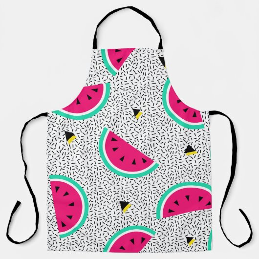 Wassermelone Dreiecke: Retro-Sommertextur. Schürze (Vorderseite)