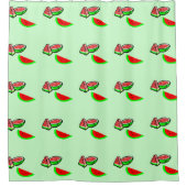 Wassermelone Duschvorhang (Vorderseite)