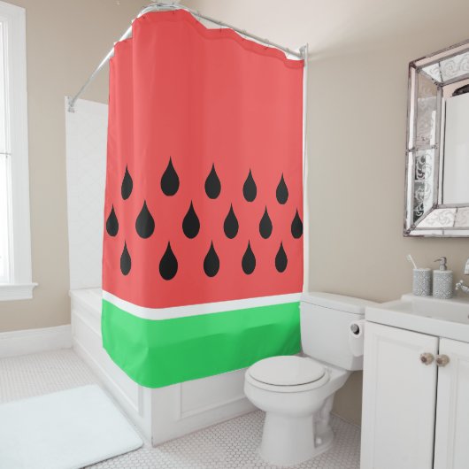 Wassermelone Duschvorhang (Beispiel)