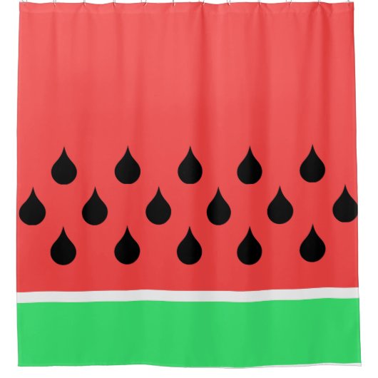 Wassermelone Duschvorhang (Vorderseite)