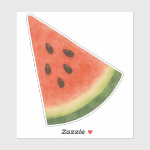 Wassermelone egal wie du sie schneidest Sommerpart Aufkleber