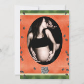 Wassermelone, egal wie man sie mit Baby-Dusche sch Einladung (Rückseite)