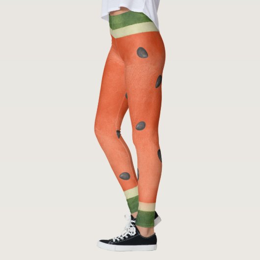 Wassermelone, egal wie Sie es schneiden Sommer Frü Leggings (Links)