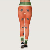 Wassermelone, egal wie Sie es schneiden Sommer Frü Leggings (Rückseite)
