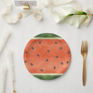 Wassermelone, egal wie Sie es Sommer-Party schneid Pappteller