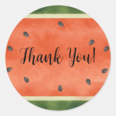 Wassermelone, egal wie Sie es Sommer-Party schneid Runder Aufkleber (Vorderseite)