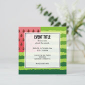 Wassermelone Einladung (Stehend Vorderseite)