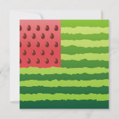 Wassermelone Einladung (Rückseite)