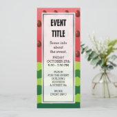 Wassermelone Einladung (Stehend Vorderseite)