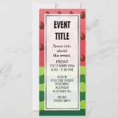 Wassermelone Einladung (Vorderseite)