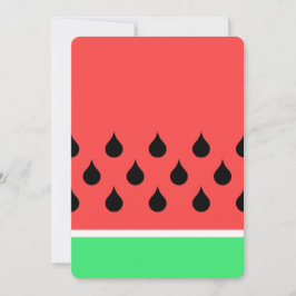 Wassermelone Einladung