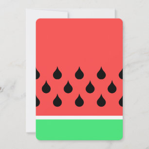 Wassermelone Einladung
