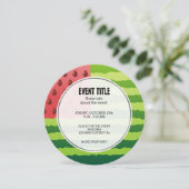 Wassermelone Einladung (Stehend Vorderseite)