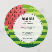 Wassermelone Einladung (Vorne/Hinten)
