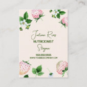 Wassermelone Erdbeeren Border Nutritionist Visitenkarte (Vorderseite)