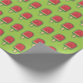 Wassermelone Eros Bendato Geschenkpapier (Ecke)