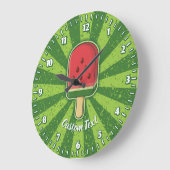 Wassermelone Eros Bendato Große Wanduhr (Winkel)