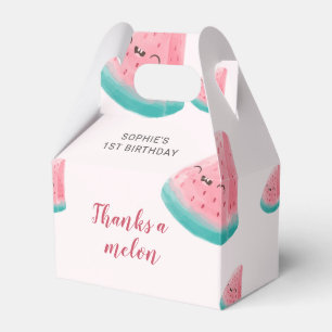 Wassermelone Erster Geburtstag dankt eine Melone Geschenkschachtel