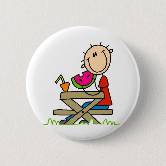 Wassermelone essen button (Vorderseite)
