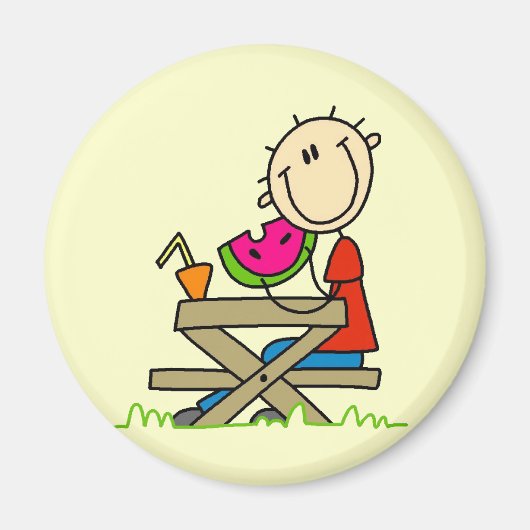 Wassermelone essen magnet (Vorne)