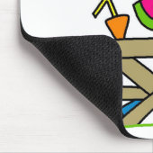 Wassermelone essen mousepad (Ecke)