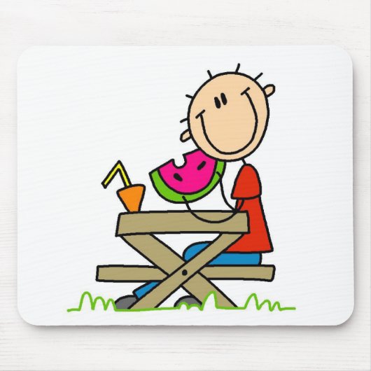 Wassermelone essen mousepad (Vorne)