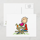 Wassermelone essen postkarte (Vorne/Hinten)