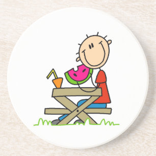 Wassermelone essen sandstein untersetzer