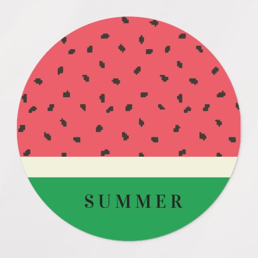 Wassermelone Etiketten (Design 2)