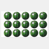 Wassermelone Etiketten (Blatt)