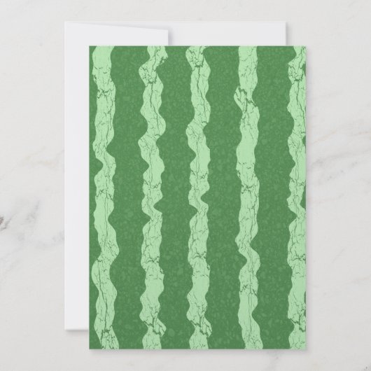 Wassermelone Extravagant Quinceanera Einladung (Rückseite)