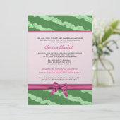 Wassermelone Extravagant Quinceanera Einladung (Stehend Vorderseite)