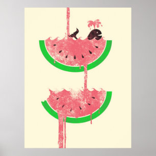 Wassermelone-Fälle Poster