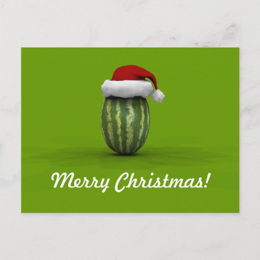 Wassermelone Feiertagspostkarte (Vorderseite)