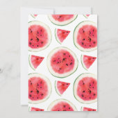 Wassermelone - Flachbildschirm Dankeskarte (Rückseite)