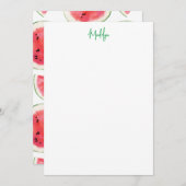 Wassermelone - Flachbildschirm Dankeskarte (Vorne/Hinten)