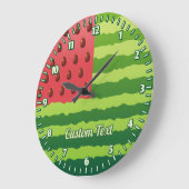 Wassermelone Flag Große Uhr (Winkel)
