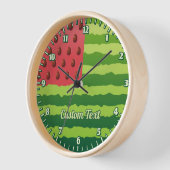 Wassermelone Flag Große Uhr (Winkel)