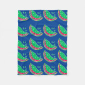 Wassermelone Fleecedecke (Vorderseite)