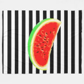 Wassermelone Fleecedecke (Vorderseite (Horizontal))