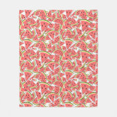 Wassermelone Fleecedecke (Vorderseite)