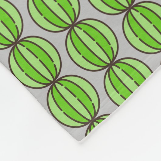 Wassermelone Fleecedecke (Ecke)
