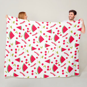 Wassermelone Fleecedecke