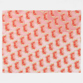 Wassermelone Fleecedecke (Vorderseite (Horizontal))
