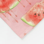 Wassermelone Fleecedecke (Ecke)