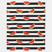 Wassermelone Fleecedecke (Vorderseite)