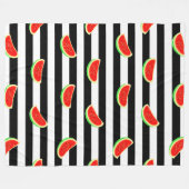 Wassermelone Fleecedecke (Vorderseite (Horizontal))