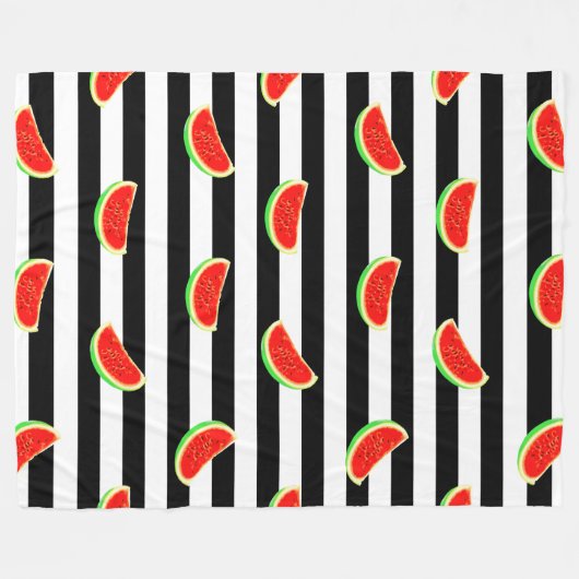 Wassermelone Fleecedecke (Vorderseite (Horizontal))